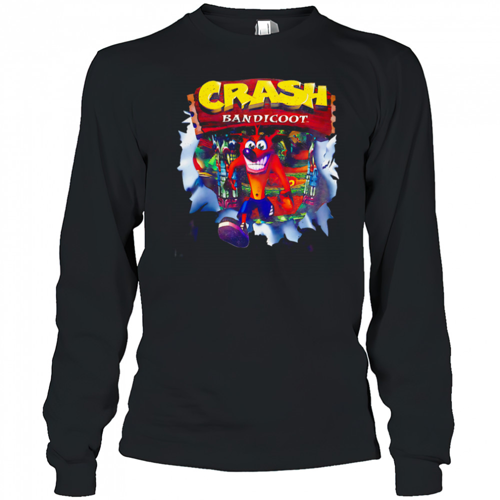 Crash Bandicoot classic shirt Long Sleeved