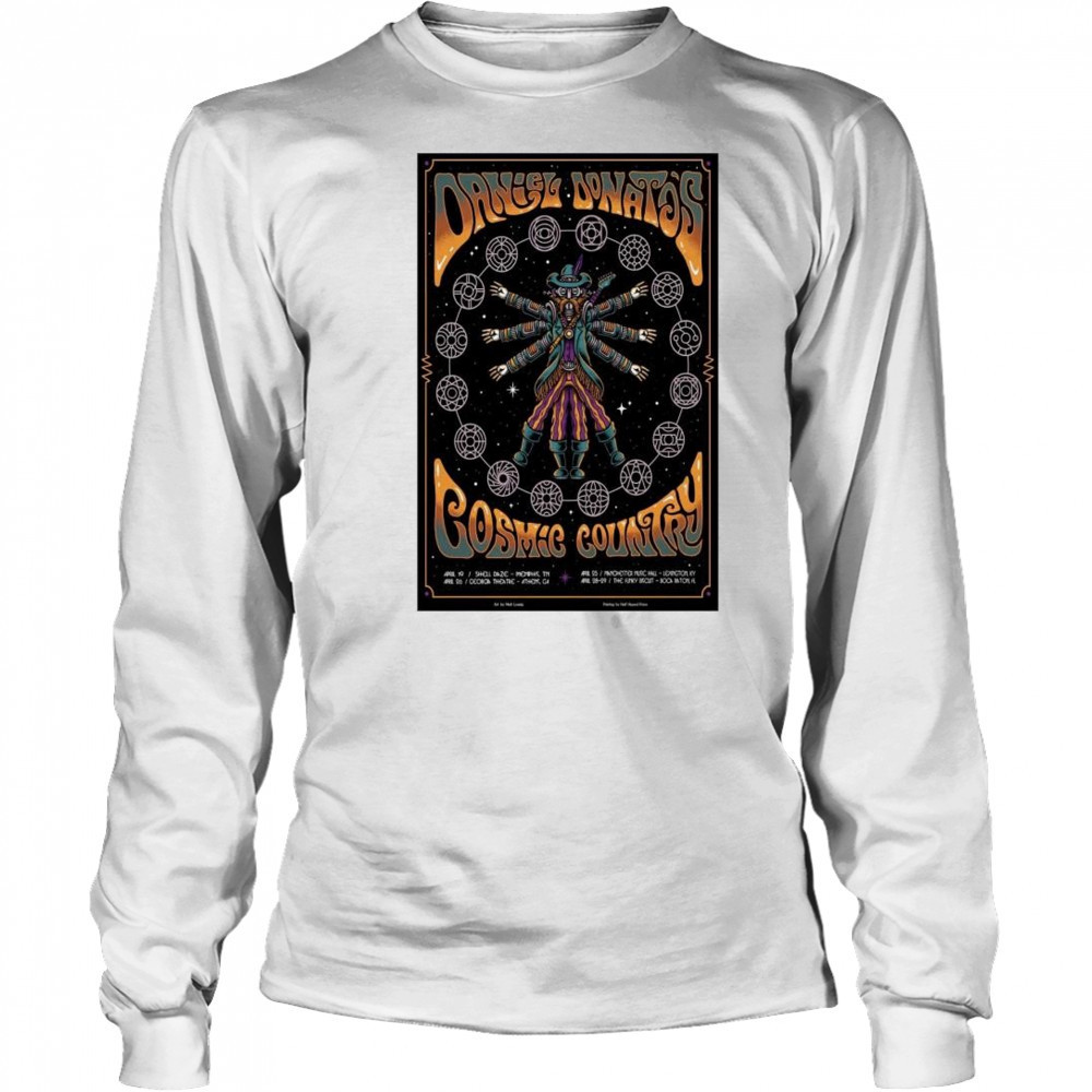 Daniel Donato And Cosmic Country Tour Apr 2025 t-shirt Long Sleeved