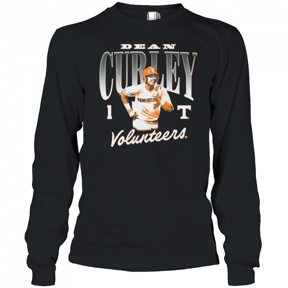 Dean Curley Tennessee Volunteers Baseball NCAA Division I Portrait t-shirt Long Sleeved