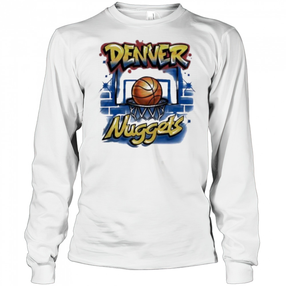 Denver Nuggets Basketball Nba 2025 Wall Painting T Shirt Long Sleeved