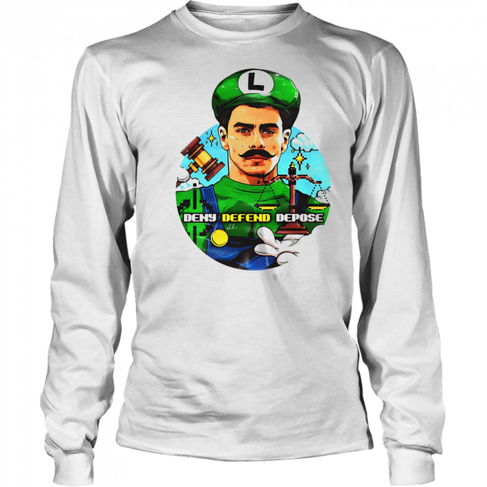 Deny Defend Depose Luigi shirt Long Sleeved