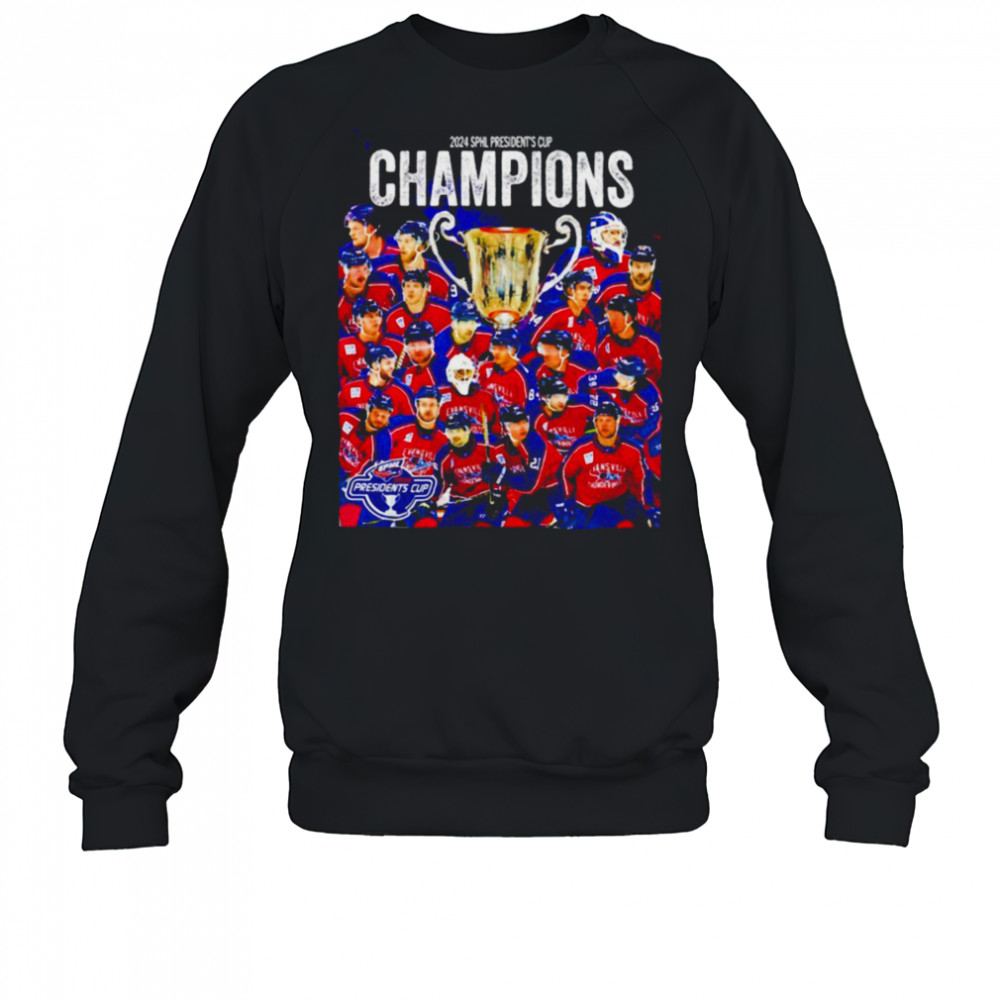 Evansville Thunderbolts 2025 SPHL President’s Cup Champions poster shirt Sweatshirt