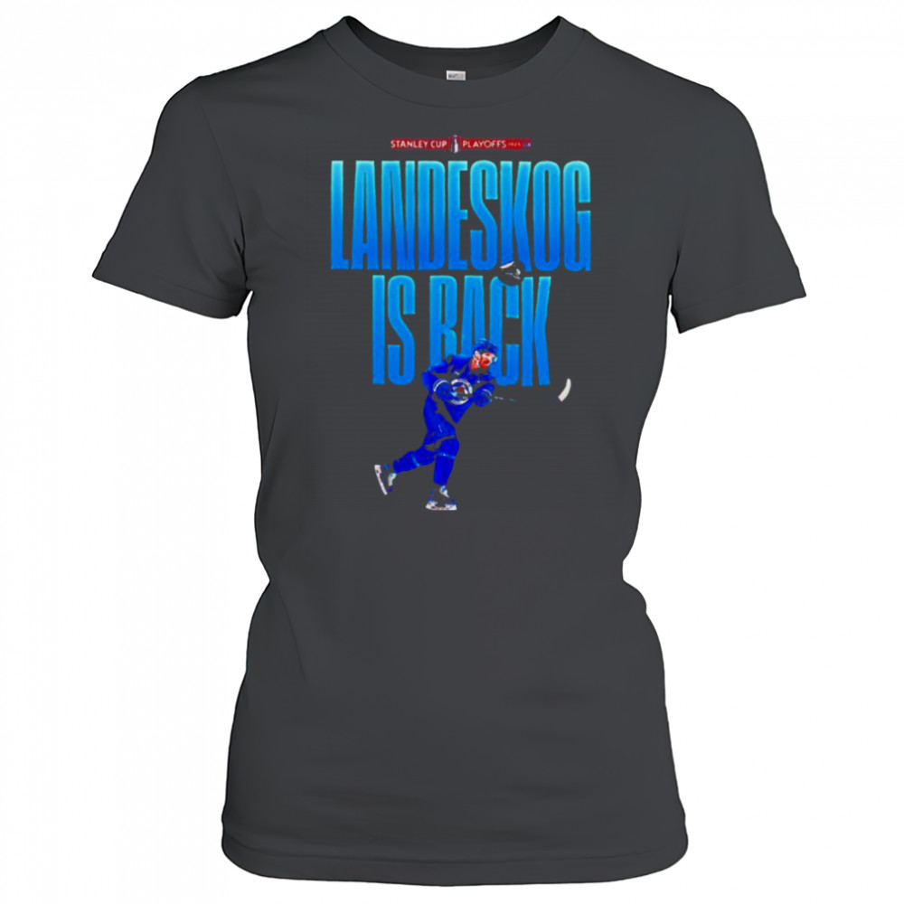 Gabriel Landeskog is back 2025 Stanley Cup Playoffs Colorado Avalanche shirt Women's T-shirt