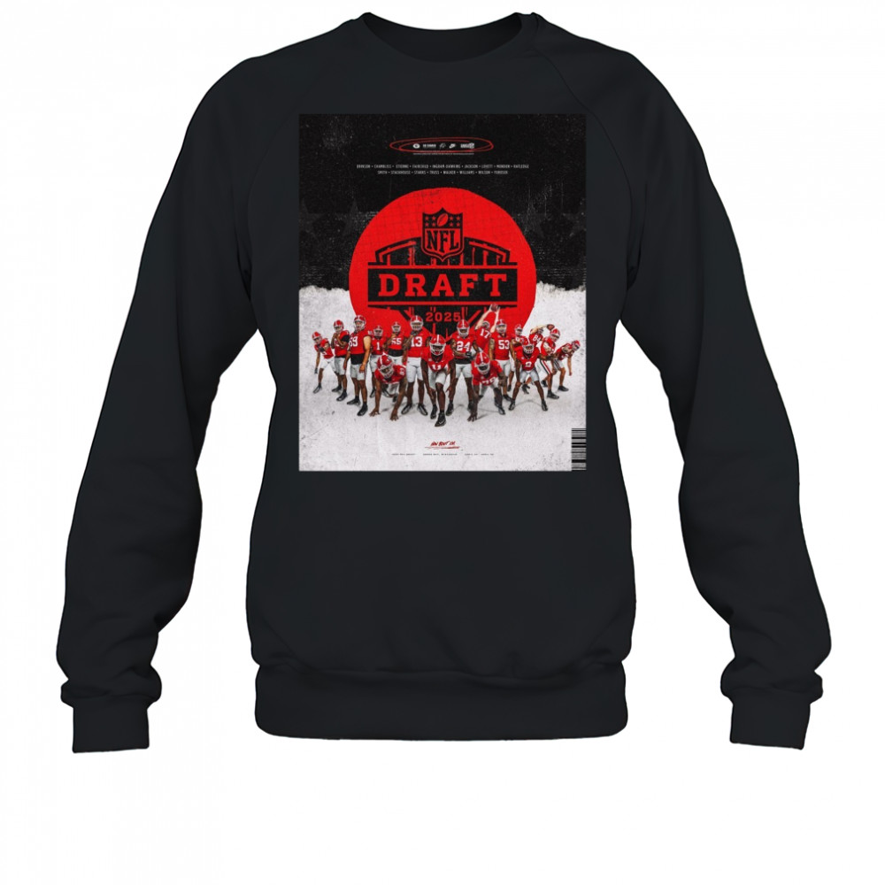 Georgia Bulldogs football NFL Draft 2025 Brinson Chambliss Etienne Fairchild Ingram-dawkins Jackson Lovett Poster t-shirt Sweatshirt