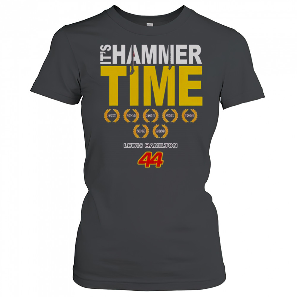 Good Lewis Hamilton 44 It’s Hammer Time Signature T-Shirt Women's T-shirt
