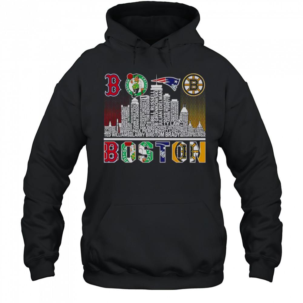Good Skyline Boston Sports Team Players Name T-Shirt Hoodie