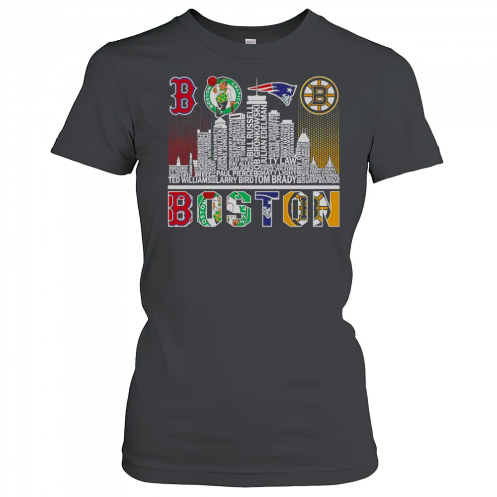 Good Skyline Boston Sports Team Players Name T-Shirt Women's T-shirt