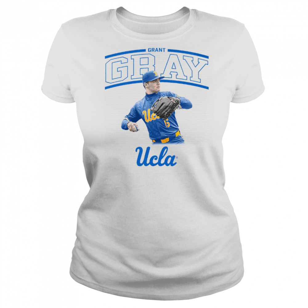 Grant Gray Illustrated UCLA Bruins Baseball NCAA Division I t-shirt Women's T-shirt