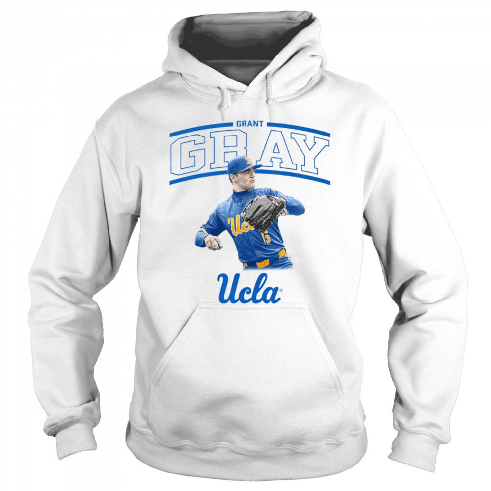 Grant Gray Illustrated UCLA Bruins Baseball NCAA Division I t-shirt Sweatshirt