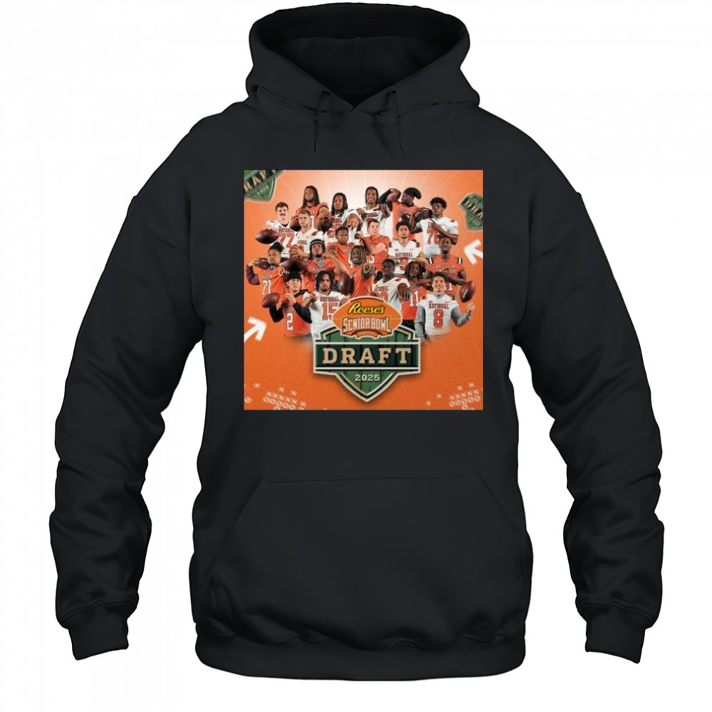 Happy Draft Day Reese’s The Senior Bowl NFL Draft 2025 t-shirt Hoodie
