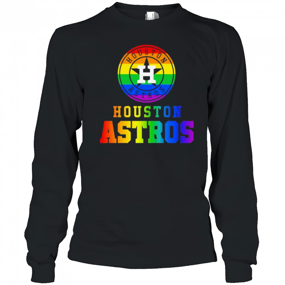 Houston Astros Pride T-shirt Long Sleeved