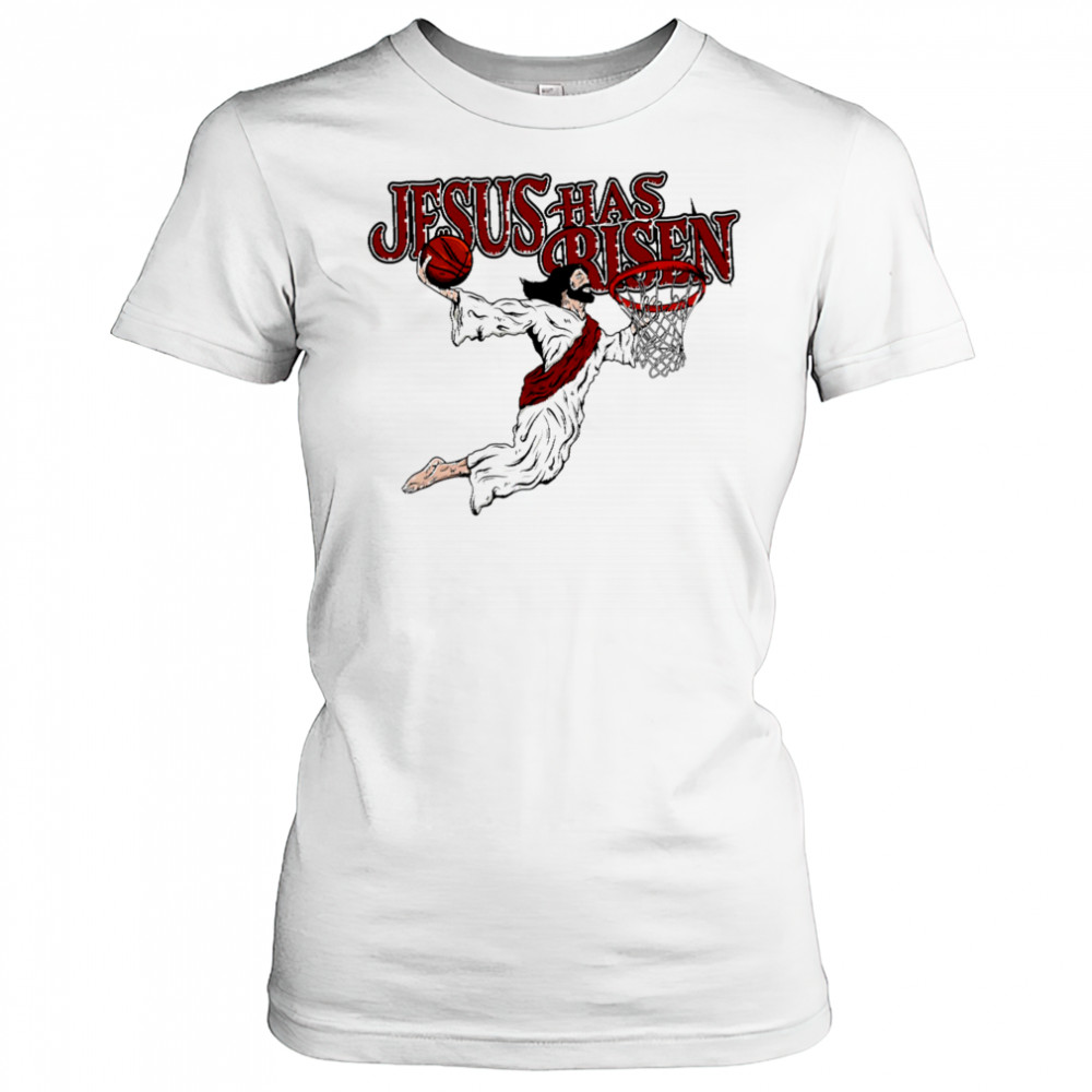 Jesus has Risen basketball shirt Women's T-shirt