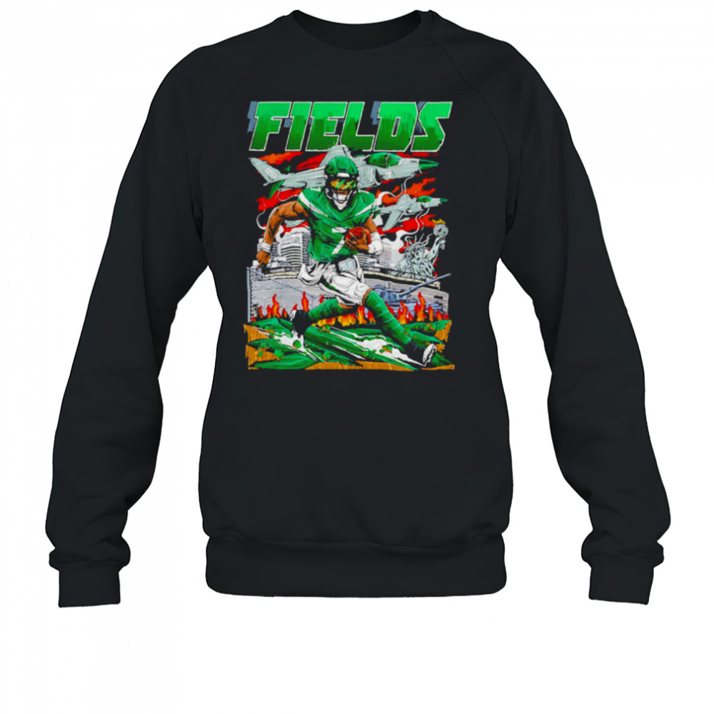 Justin Fields New York Jets comic style graphics shirt Sweatshirt
