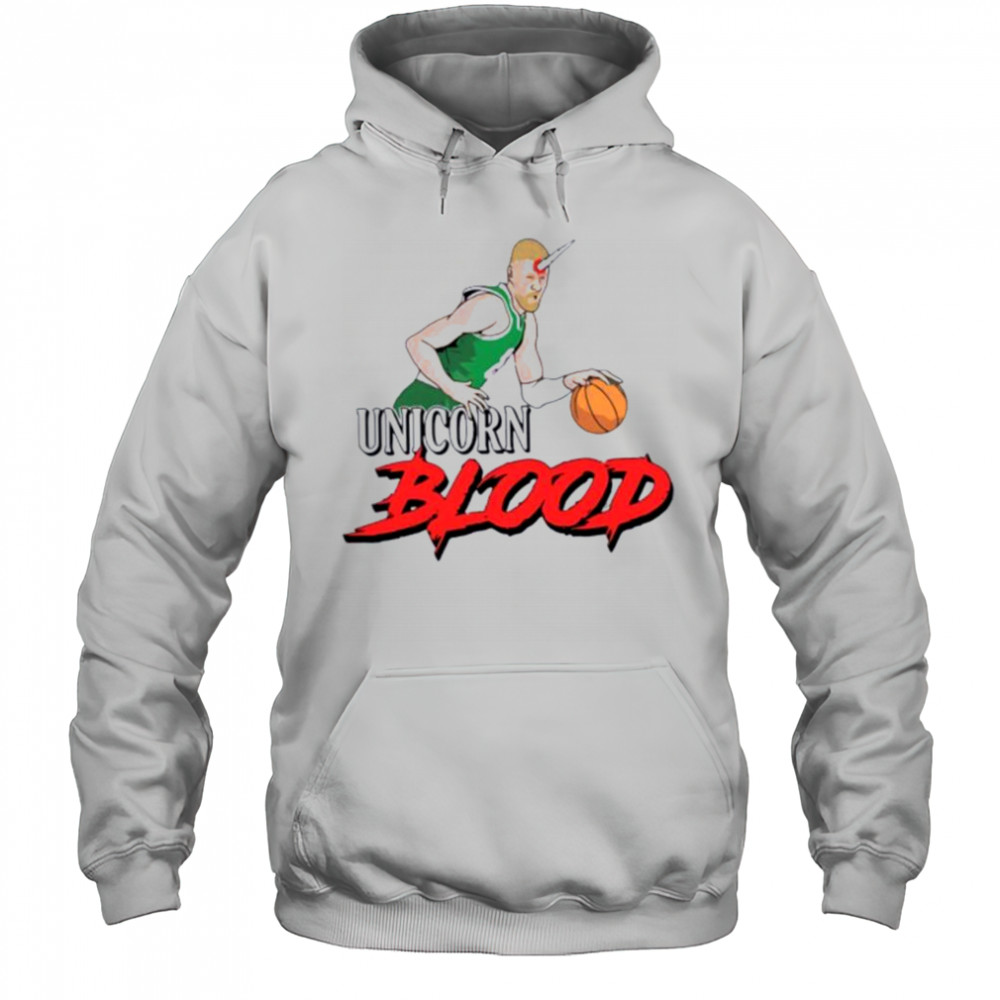Kristaps Porzingis Unicorn Blood Boston Celtics shirt Hoodie