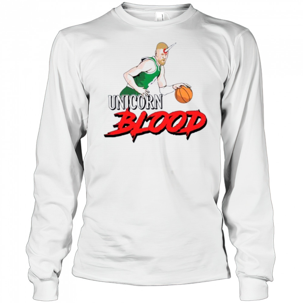 Kristaps Porzingis Unicorn Blood Boston Celtics shirt Long Sleeved