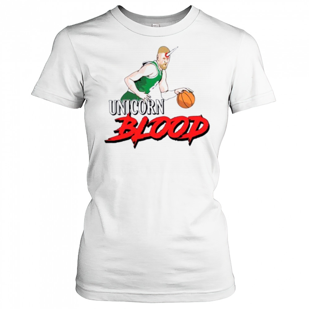 Kristaps Porzingis Unicorn Blood Boston Celtics shirt Women's T-shirt