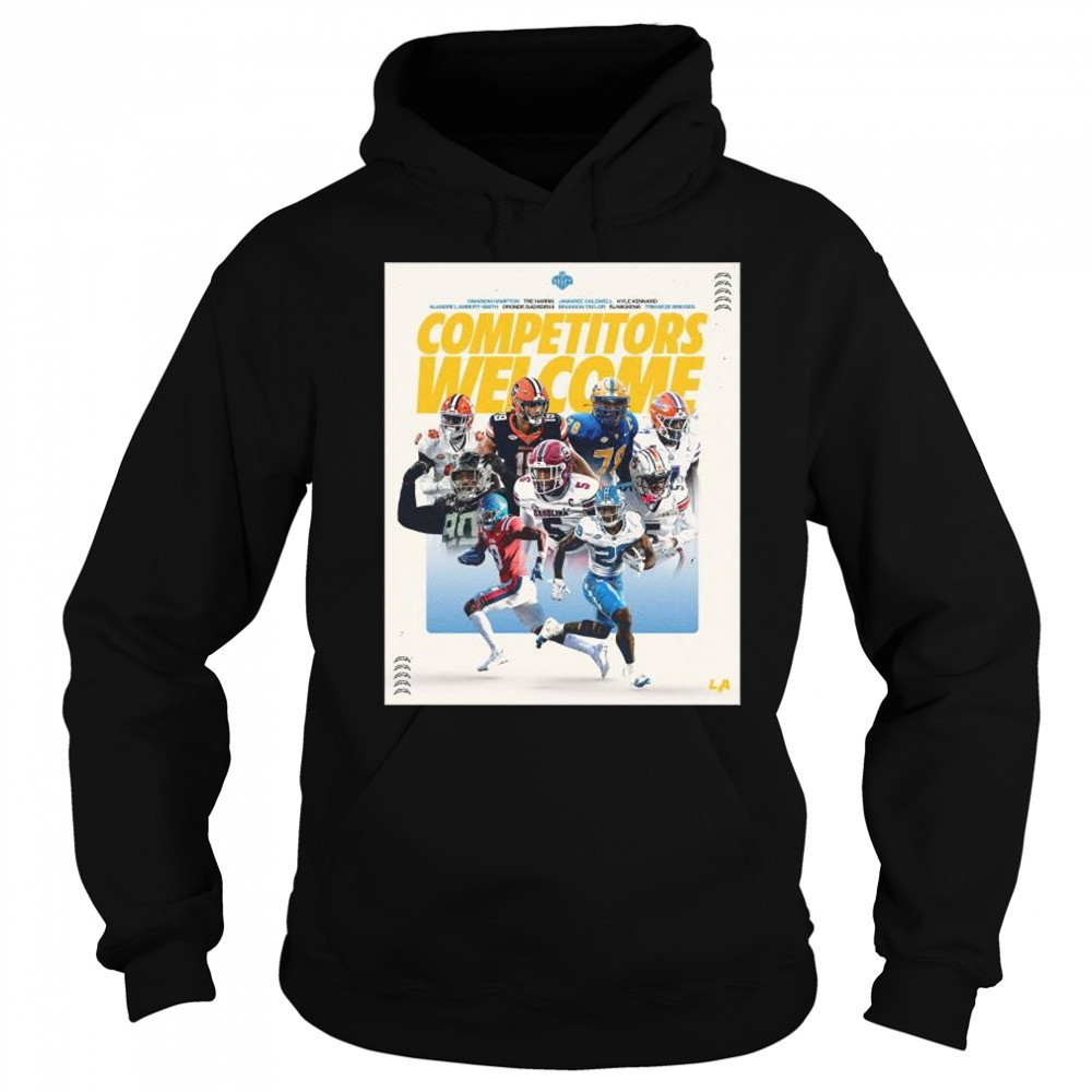Los Angeles Chargers 2025 NFL Draft Welcome Oronde Gadsden II, Branson Taylor & Omarion Hampton t-shirt Sweatshirt