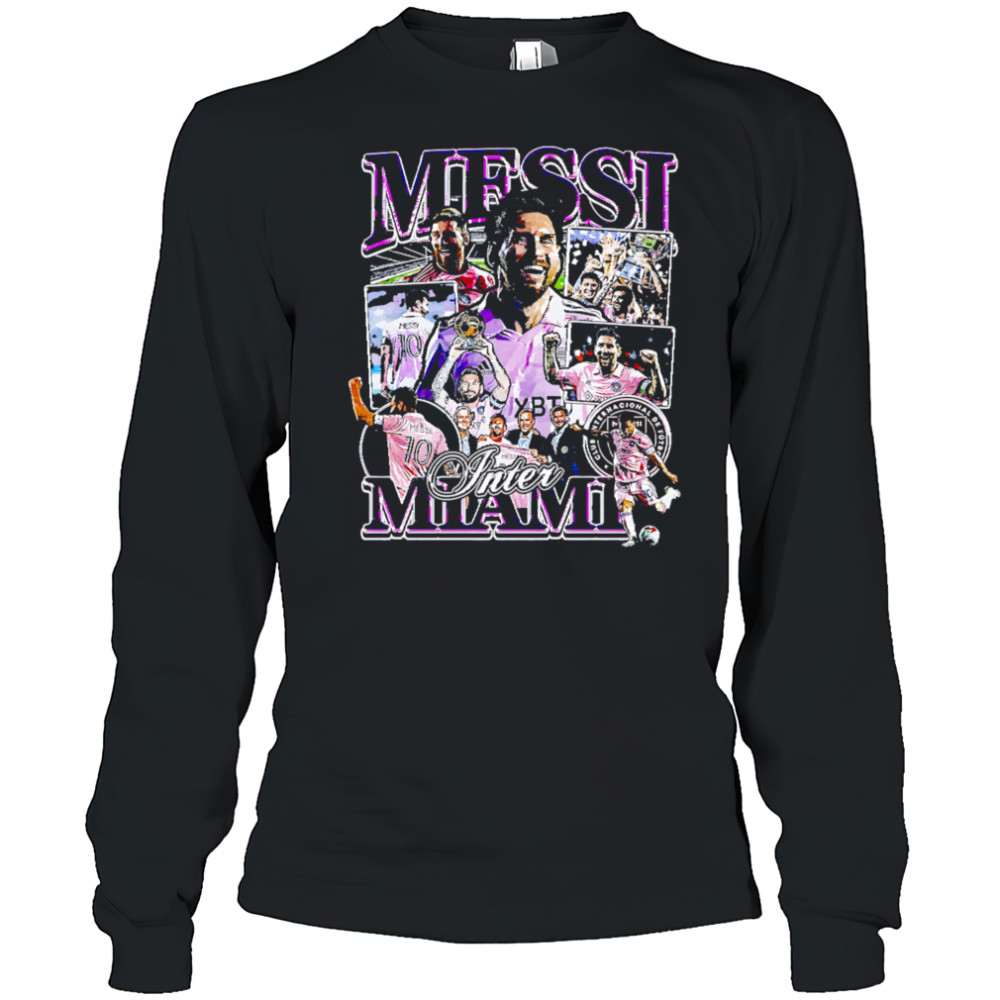 Messi Inter Miami Graphic Retro shirt Long Sleeved