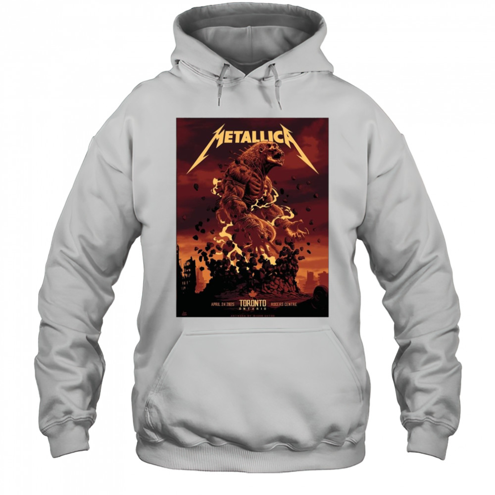 Metallica April 24 2025 Toronto Ontario Rogers Centre t-shirt Hoodie