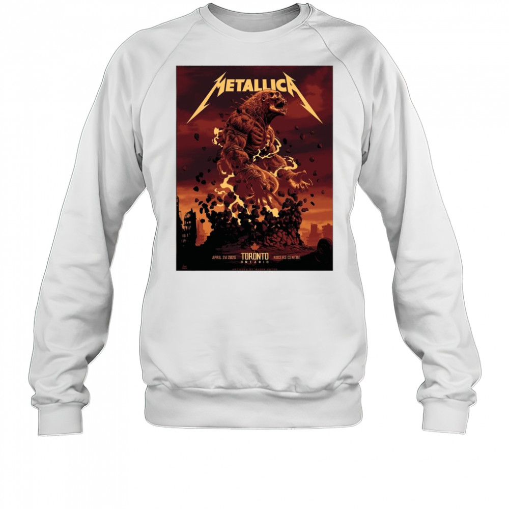 Metallica April 24 2025 Toronto Ontario Rogers Centre t-shirt Sweatshirt