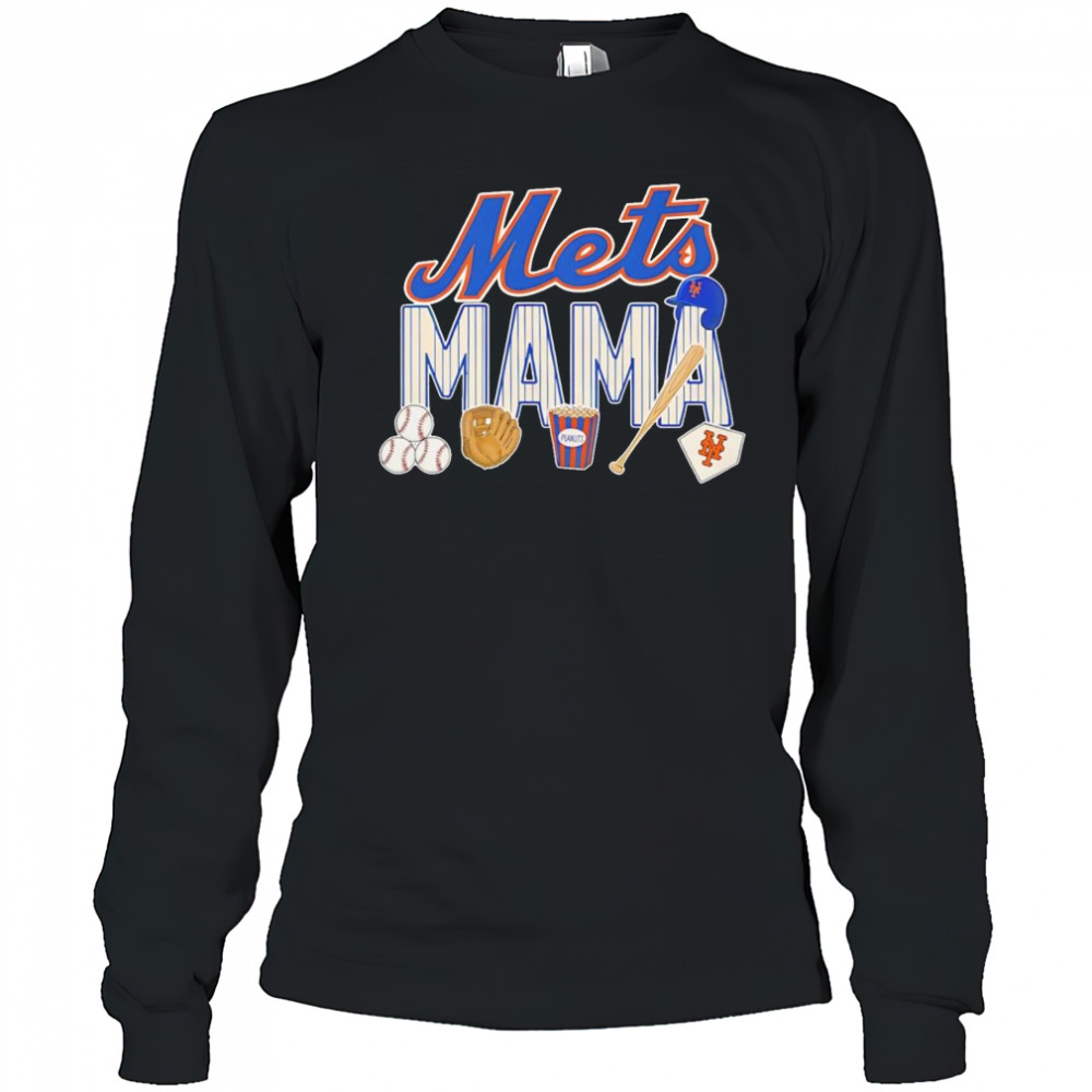 Mets mama baseball shirt Long Sleeved