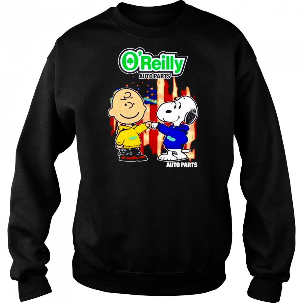 O’Reilly Auto Parts Charlie Brown and Snoopy shirt Hoodie
