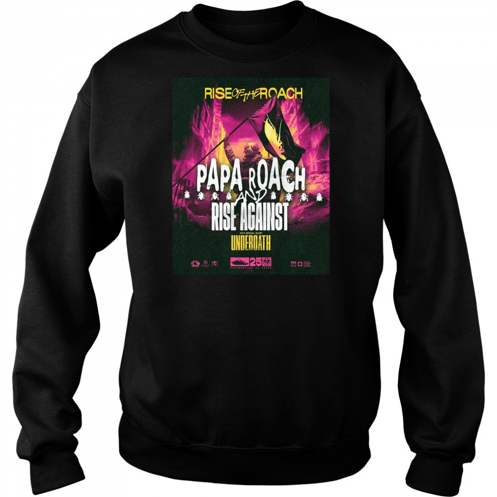 Papa Roach Rise Of The Roach US Tour 2025 Shirt Hoodie