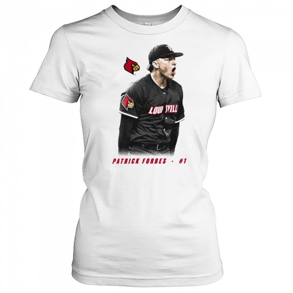 Patrick Forbes Louisville Cardinals baseball NCAA Division I 2025 Portrait t-shirt Women's T-shirt