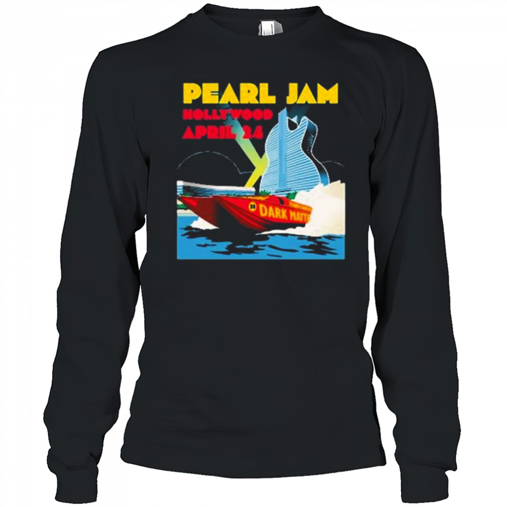 Pearl Jam Hollywood April 24 2025 Florida Dead Pioneers Hard Rock Live t-shirt Long Sleeved