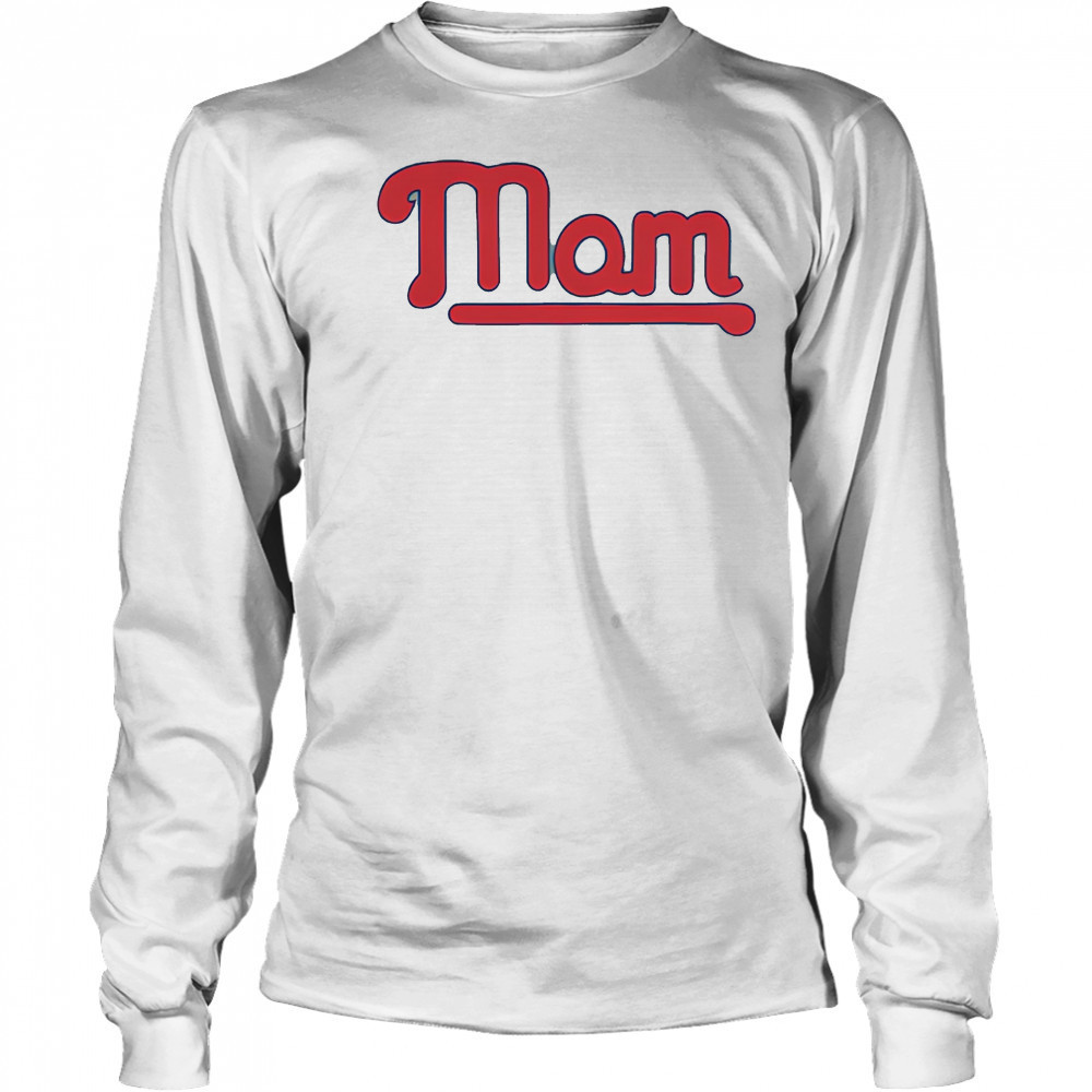 Philadelphia Baseball Mom shirt Long Sleeved