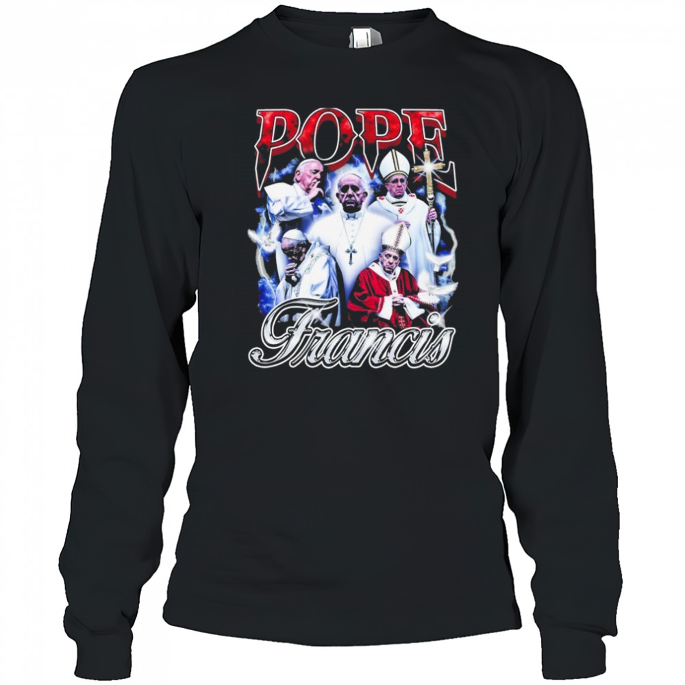 Pope Francis Vatican Vintage T-Shirt Long Sleeved