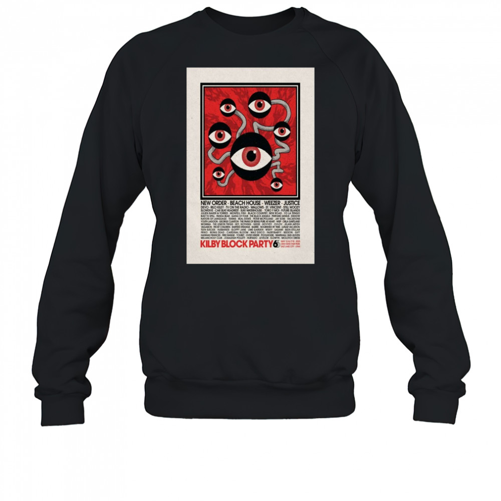 Poster Kilby Block Party Utah State Fairpark Salt Lake City UT May 15-18 2025 Tour t-shirt Sweatshirt