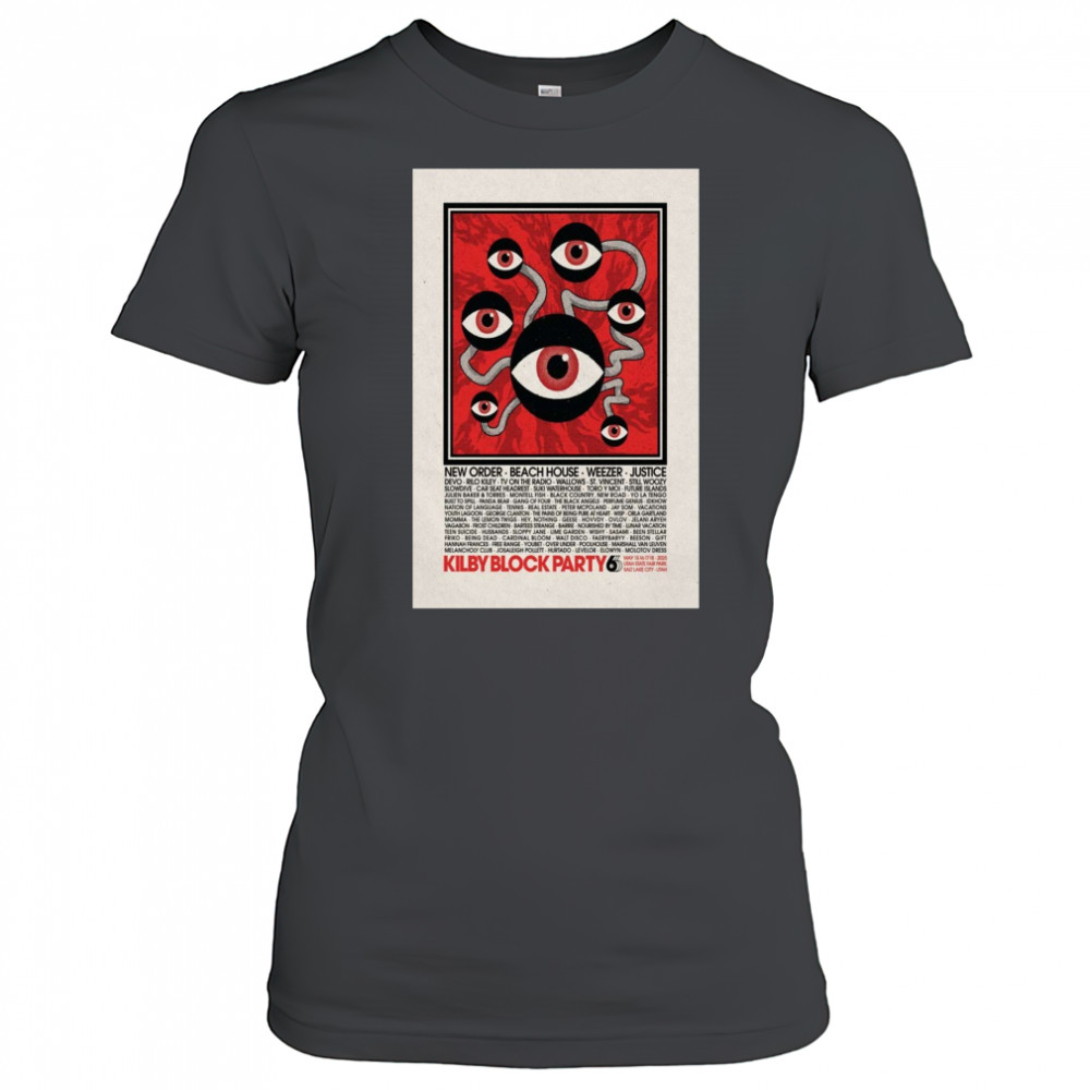 Poster Kilby Block Party Utah State Fairpark Salt Lake City UT May 15-18 2025 Tour t-shirt Women's T-shirt