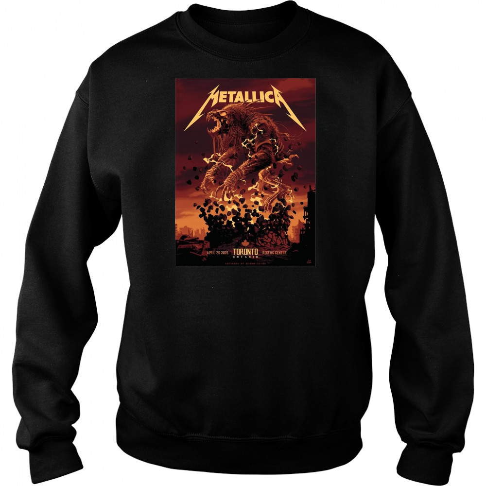 Poster Metallica M72 Tonight In Toronto April 26 2025 Rogers Centre t-shirt Hoodie