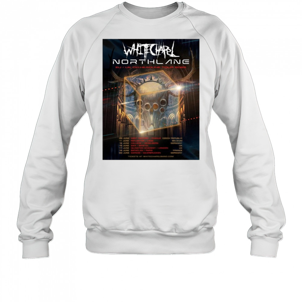Poster Northlane EU UK Co-Headline Tour 2025 04 06 Gdańsk PL Mystic Festival 05 06 Prague CZ MeetFactory t-shirt Sweatshirt
