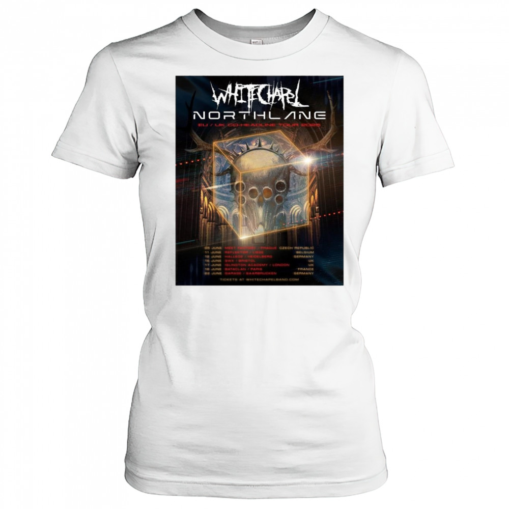 Poster Northlane EU UK Co-Headline Tour 2025 04 06 Gdańsk PL Mystic Festival 05 06 Prague CZ MeetFactory t-shirt Women's T-shirt