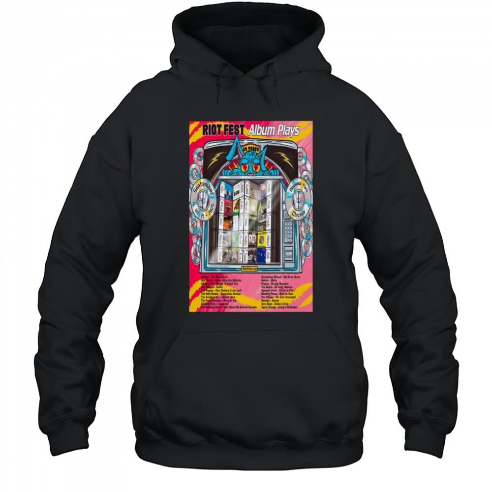 Poster Riot Fest Album Plays Douglass Park in Chicago, IL Sep 19-20-21 2025 Tour t-shirt Hoodie