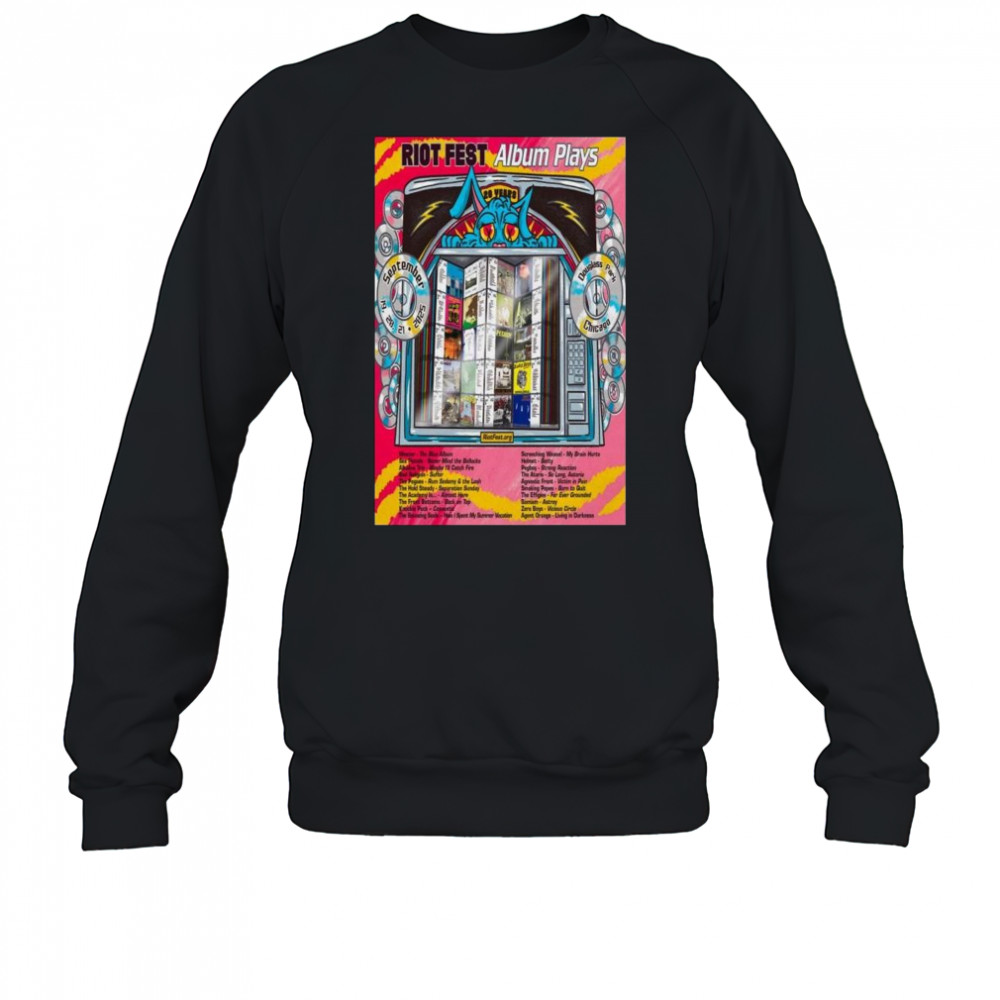 Poster Riot Fest Album Plays Douglass Park in Chicago, IL Sep 19-20-21 2025 Tour t-shirt Sweatshirt