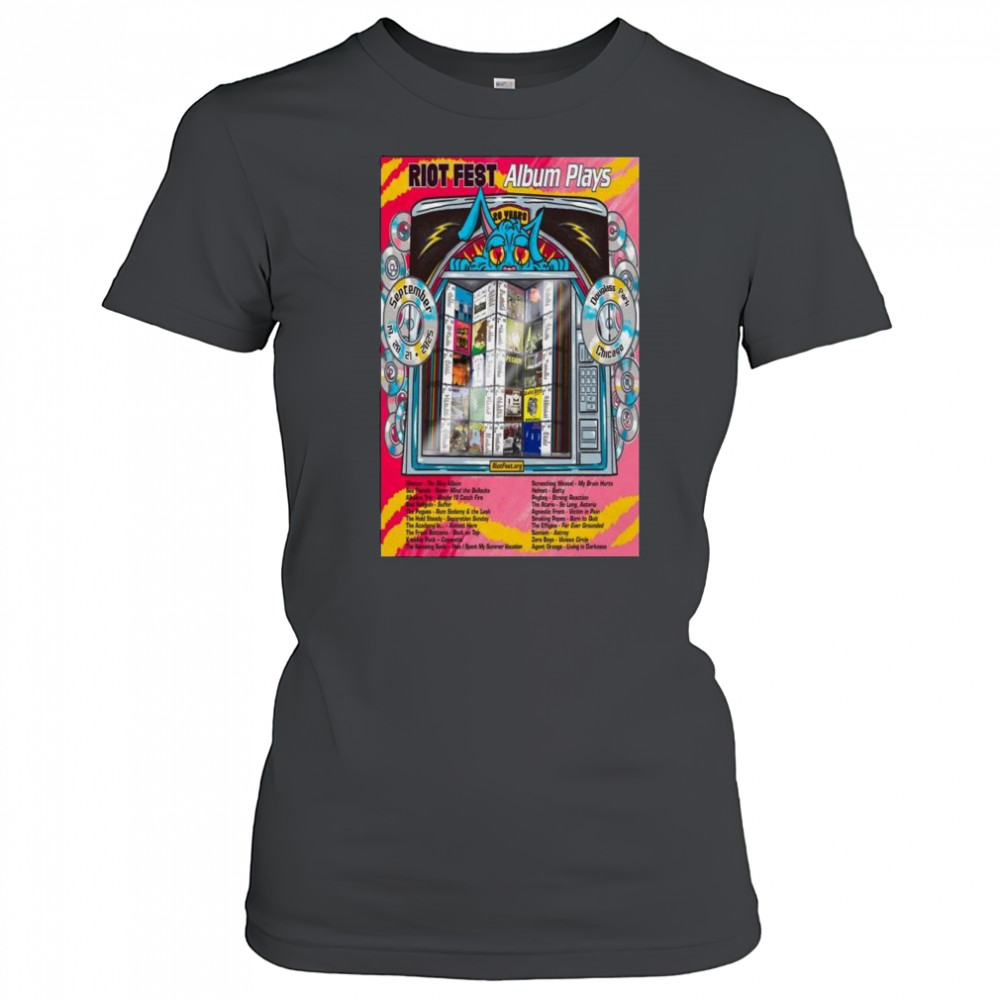 Poster Riot Fest Album Plays Douglass Park in Chicago, IL Sep 19-20-21 2025 Tour t-shirt Women's T-shirt