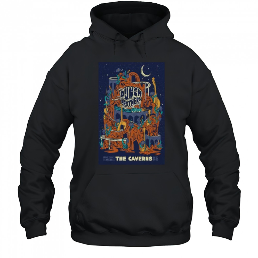 Punch Brothers The Caverns, Pelham, TN May 17 2025 Tour t-shirt Hoodie