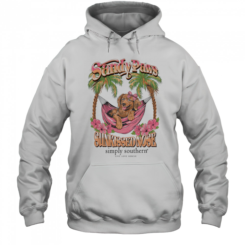 Sandy Paws Hammock Dog shirt Hoodie