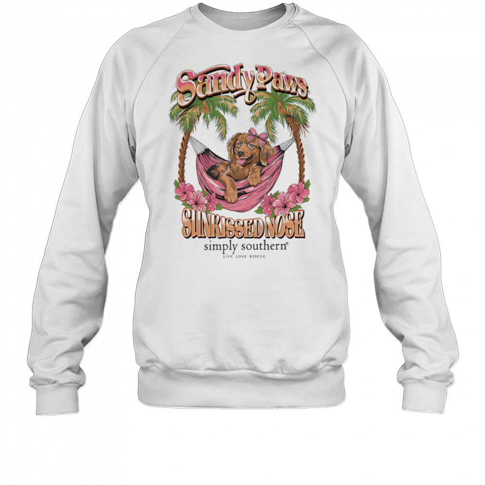 Sandy Paws Hammock Dog shirt Sweatshirt