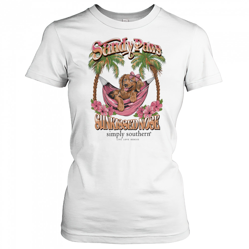 Sandy Paws Hammock Dog shirt Women's T-shirt