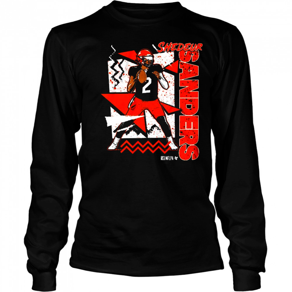 Shedeur Sanders Cleveland Browns 90s Style NFL Draft 2025 Vintage t-shirt Long Sleeved