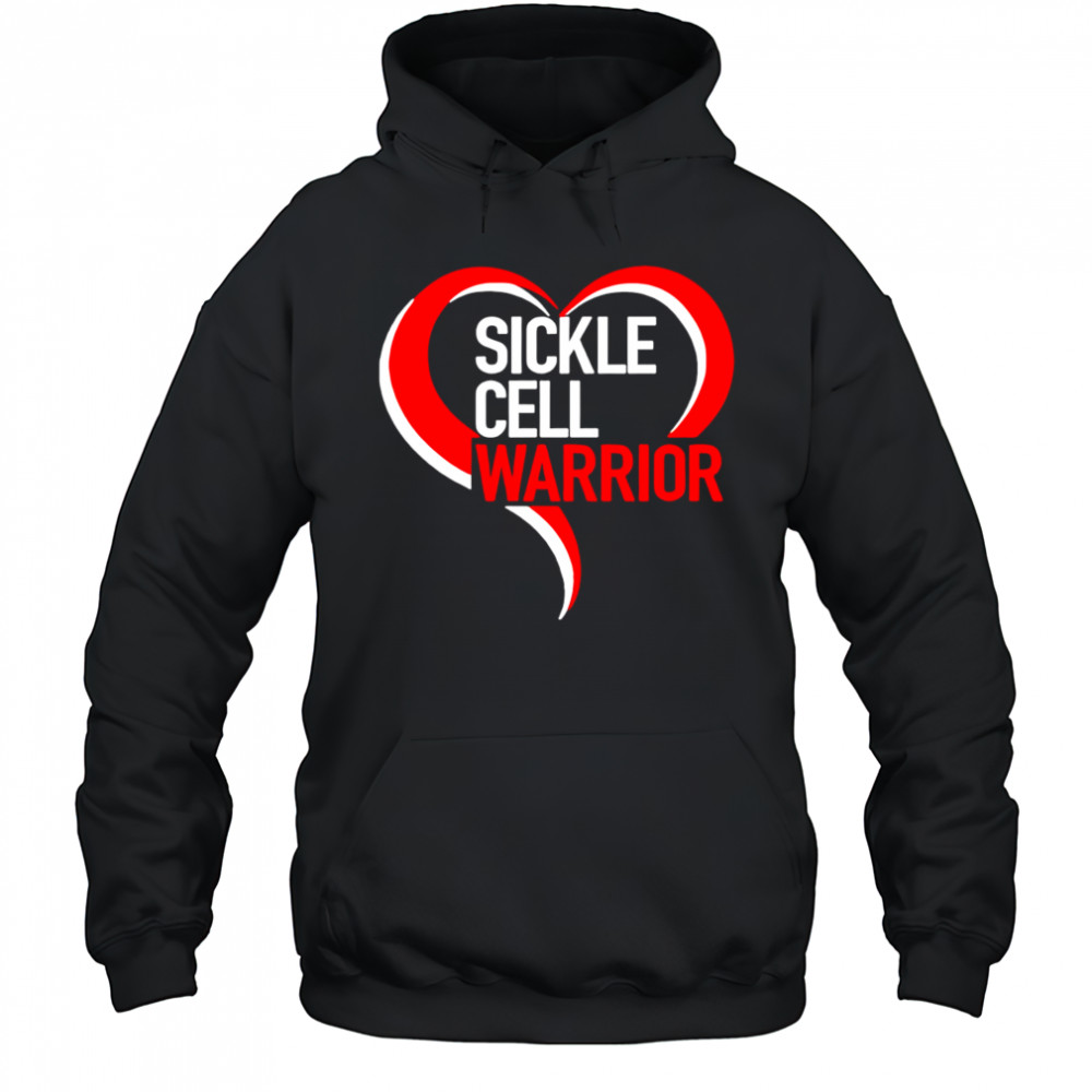 Sickle Cell Warrior heart shirt Hoodie
