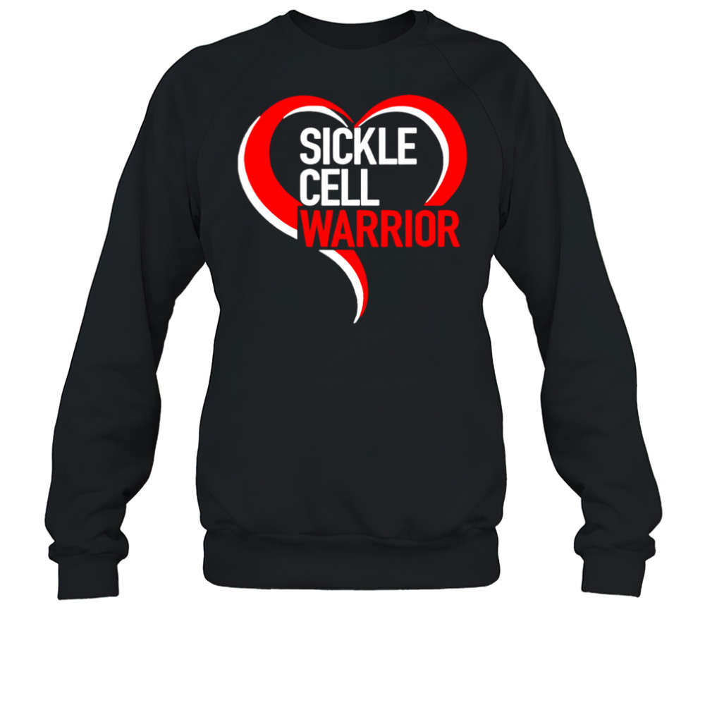 Sickle Cell Warrior heart shirt Sweatshirt