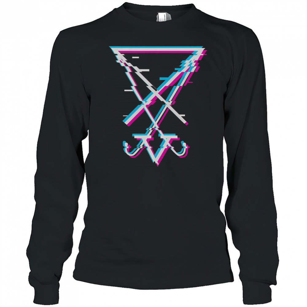 Sigil Of Lucifer Symbol Aesthetic Gothic T-Shirt Long Sleeved