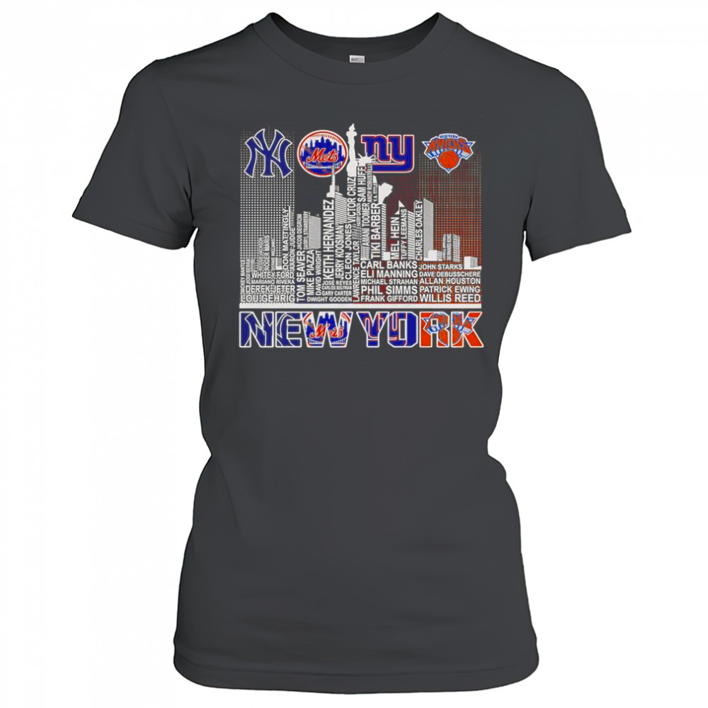 Skyline New York Sports Team Player Name T-Shirt Women's T-shirt