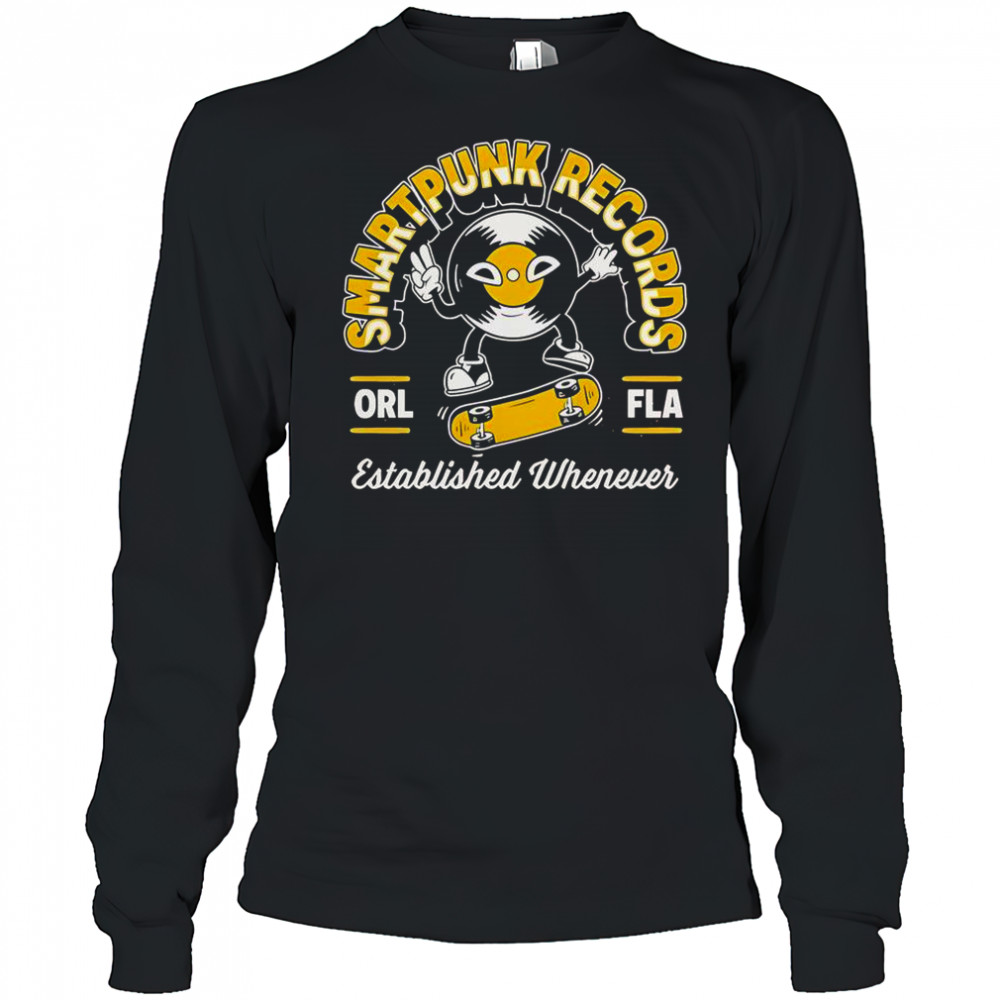 Smartpunk Records Smartflip Orl Fla Whenever Skate T-Shirt Long Sleeved