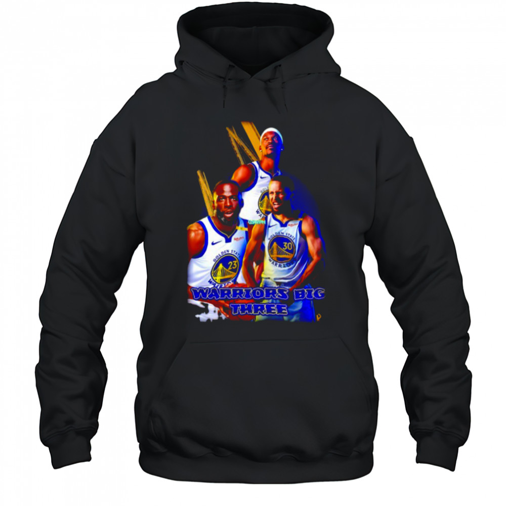 Stephen Curry Draymond Green and Jimmy Butler Golden State Warriors big three shirt Hoodie